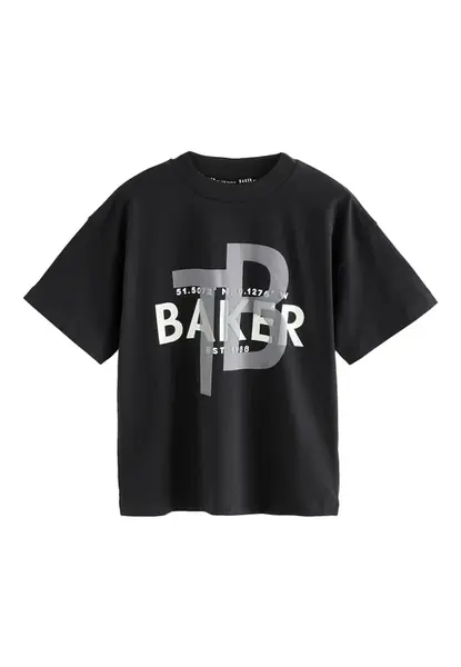 Baker by Ted Baker Tričko  sivá / čierna / biela