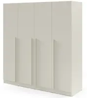 Čtvorjdverová šatníková skriňa arturoro - kašmír