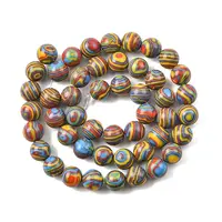 1 Strand Synthetic Malachite Dyed Beads Strands