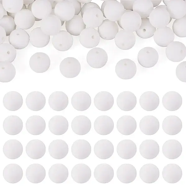 50Pcs Food Grade Eco-Friendly Silicone Beads