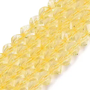 Crackle Transparent Glass Beads Strands