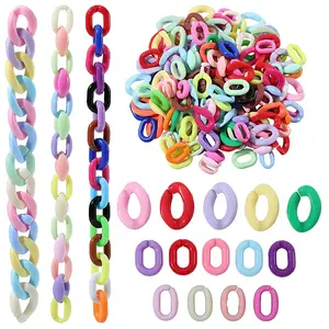 450Pcs 3 Styles Opaque Acrylic Quick Link Connectors