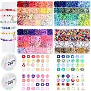 DIY Polymer Clay & CCB Plastic Beads Bracelets Making Kits