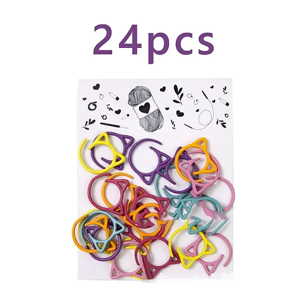 Alloy Knitting Crochet Locking Stitch Markers Holder