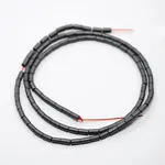 Matte Grade A Non-magnetic Synthetic Hematite Column Beads Strands