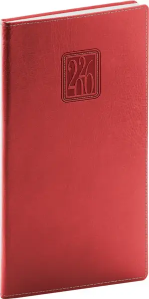 Kapesní diář Panama 2026 červený (poškozená)