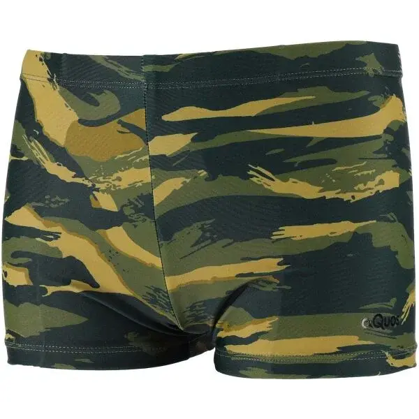 AQUOS RICKY Chlapecké plavky s nohavičkou, khaki, velikost 140-146