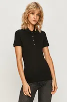 Polo tričko Lacoste dámské, černá barva, PF5462