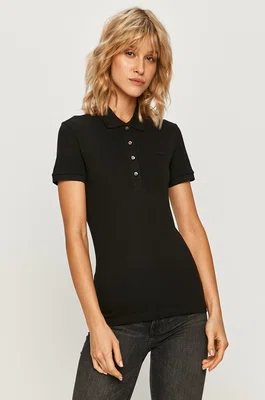 Polo tričko Lacoste dámské, černá barva, PF5462