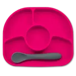 Bblüv silikonový talíř se lžičkou Yümi Pink