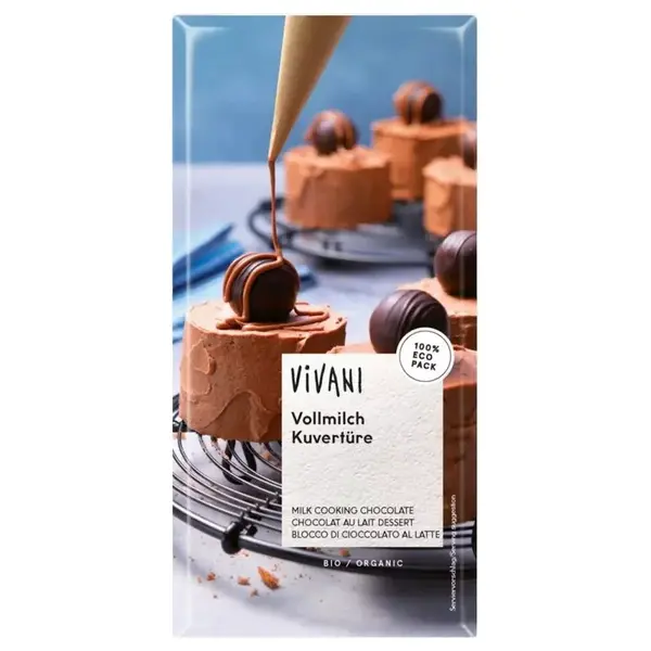 Čokoláda mliečna na varenie 35% BIO (3x150g)