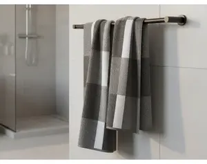 Osuška Pantone Karo 70x140 cm, šedá