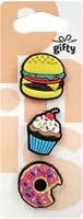 Gifty - Silikonová sada 3 pinů fast food