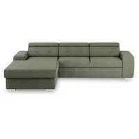 MID.YOU ROHOVÁ ROZKLÁDACÍ POHOVKA, textil, olivově zelená