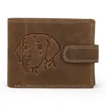 Pánská kožená peněženka hnědá - Diviley Kostas Pes