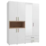 MID.YOU ŠATNÍ SKŘÍŇ, bílá, dub artisan, 179/226,5/56,5 cm