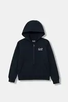 Dětská bavlněná mikina EA7 Emporio Armani