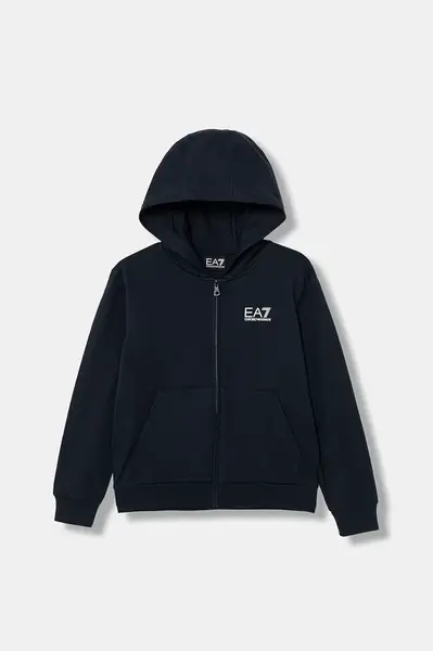 Dětská bavlněná mikina EA7 Emporio Armani