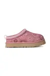 UGG Dětské semišové papuče UGG TAZZ SUN STITCH