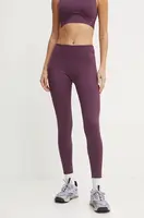 Tréninkové legíny Reebok Lux Contour vínová barva, hladké, 100206432
