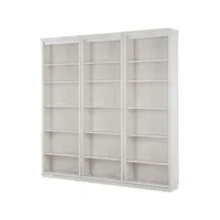 MID.YOU KNIHOVNA, bílá, barvy borovice, borovice, 223/222/34 cm