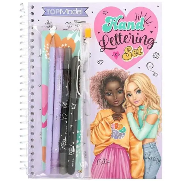 Top Model Set písmomalířství, 4 ks psacích potřeb, šablona 0412158_A