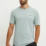 Bavlněné tričko HUGO Dero222 šedá barva, 50466158