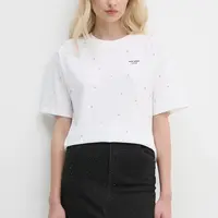 Bavlněné tričko Pepe Jeans ELIN bílá barva, PL505943