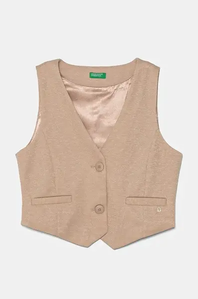 Dětská vesta United Colors of Benetton růžová barva, 2SQBCJ00V