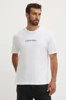 Bavlněné tričko Calvin Klein bílá barva, K10K111346