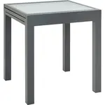 Ambia Garden ZAHRADNÍ STŮL, kov, sklo, 70-140/70/75 cm