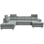 MID.YOU SEDACÍ SOUPRAVA, textil, světle šedá