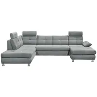 MID.YOU SEDACÍ SOUPRAVA, textil, světle šedá