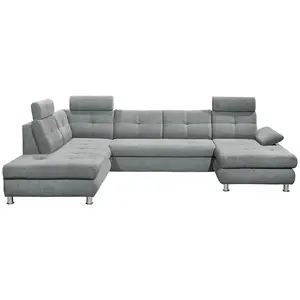 MID.YOU SEDACÍ SOUPRAVA, textil, světle šedá