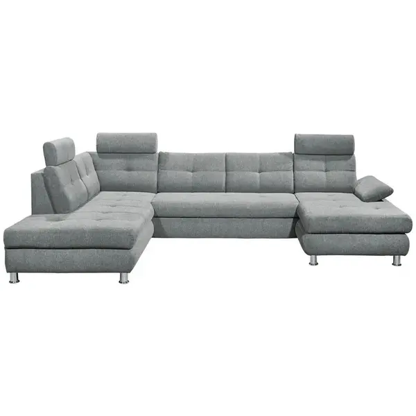 MID.YOU SEDACÍ SOUPRAVA, textil, světle šedá