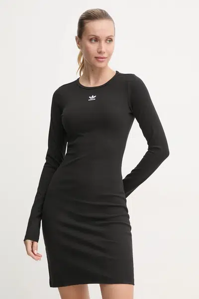 Šaty adidas Originals černá barva, mini, IY9657