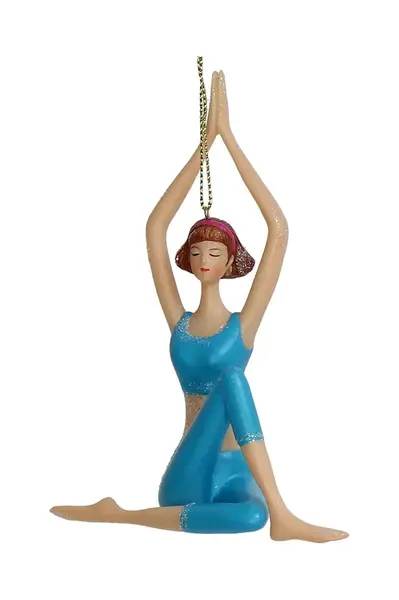 Závěsná dekorace home & lifestyle modrá barva