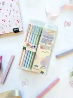Zvýrazňovače Happy pens - Zvýrazni svá dobrodružství s pastelovými barvami (6ks)