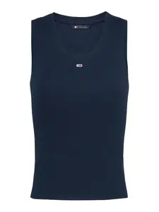 Tommy Jeans Top 'Essential'  tmavomodrá