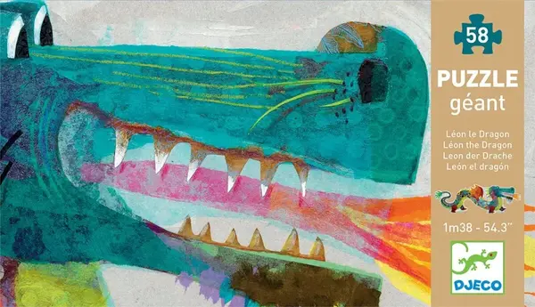 Puzzle velké Drak - 58 pcs