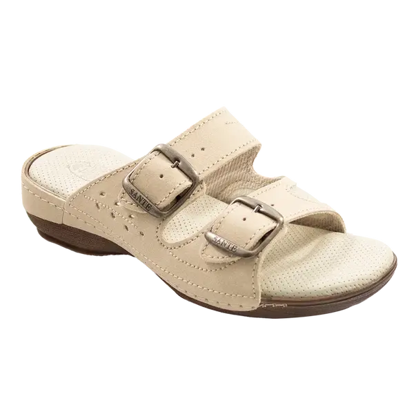 SANTÉ Dámské pantofle N/124/3H/26 Béžová v.38