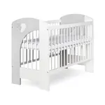 KLUPŚ Postýlka NELL 120 x 60 cm  - bílá s šedou