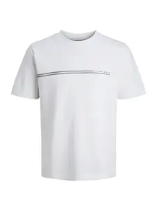JACK & JONES Tričko 'JCOFUSION'  čierna / biela