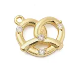 Brass Micro Pave Cubic Zirconia Pendants