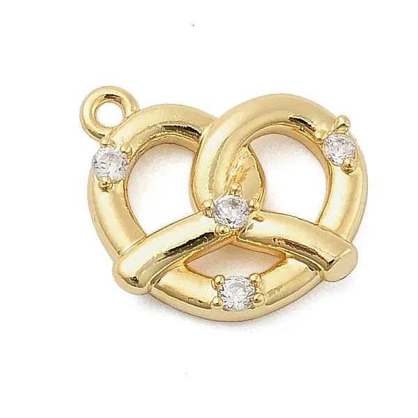Brass Micro Pave Cubic Zirconia Pendants
