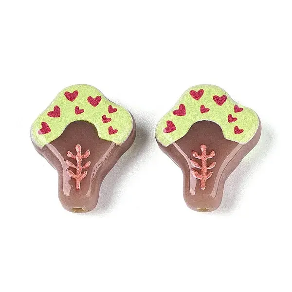 Printed Opaque Resin Beads