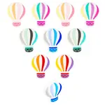 10Pcs 5 Colors Food Grade Eco-Friendly Silicone Focal Beads