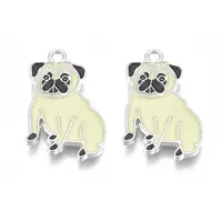 Rack Plating Alloy Enamel Pendants