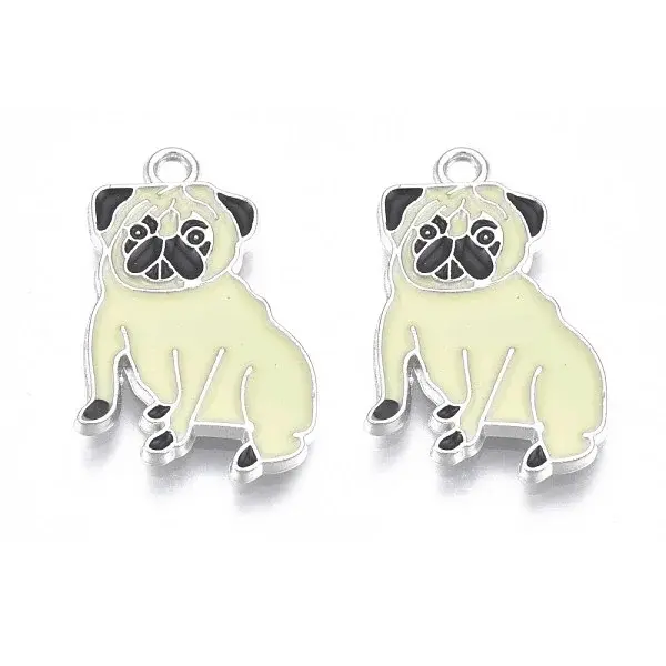 Rack Plating Alloy Enamel Pendants