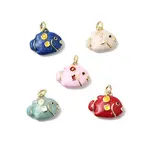 Brass Enamel Pendants